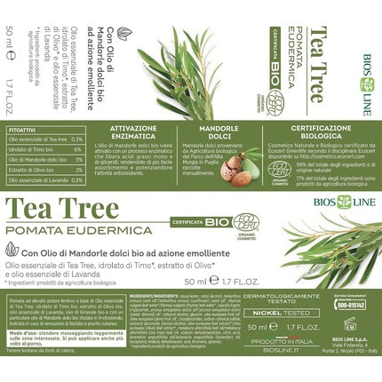 Crema corp Bios Line Tea Tree alb 50 ml
