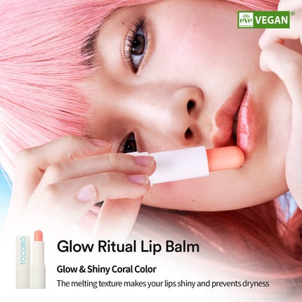 Balsam de buze Tocobo Glow Ritual 001 Coral Water 0.67 oz 19g