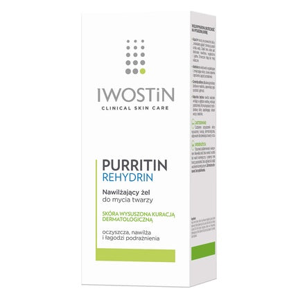 Gel de curățare, Iwostin, Purritin Rehydrin, 150ml, alb-verde