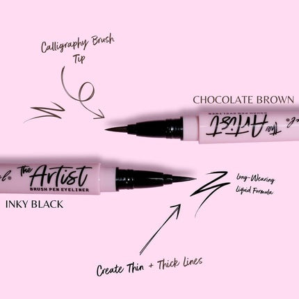 Eyeliner L.A. Girl The Artist, negru intens, roz