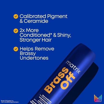 Balsam păr Matrix Brass Off, 300ml, albastru