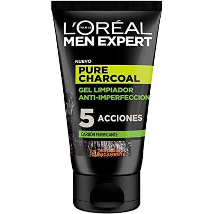 Gel de Curățare Purificator, L'Oréal Men Expert, Pure Charcoal, 100ml