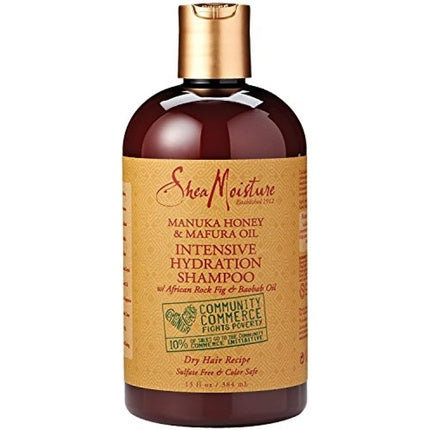 Șampon Shea Moisture Manuka Honey & Mafura, Hidratare Intensivă, 384ml