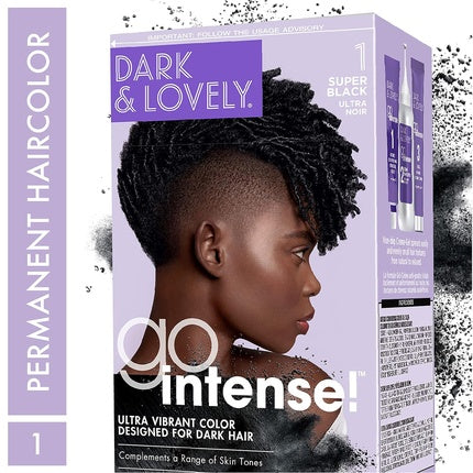 Culoare Păr Permanentă SoftSheen-Carson Dark & Lovely Go Intense Super Black