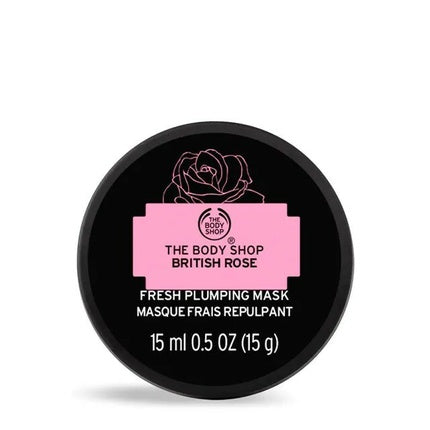 Mască facială hidratantă The Body Shop British Rose Fresh Plumping Mask, 15 ml