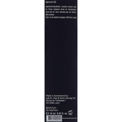 Ulei facial, Karin Herzog, Apricot Oil, 15ml