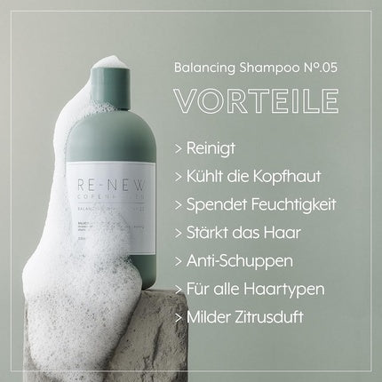 Șampon, Re-New Copenhagen, Balancing 2 in 1, verde
