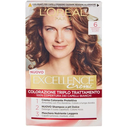 Vopsea de par L'Oréal Excellance N.6 Blond Inchis