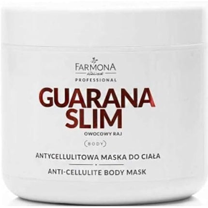 Masca pentru corp, Farmona, Guarana Slim Anti-Cellulite, albă, 510g