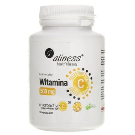 Vitamina C Aliness 500mg 100 capsule alb