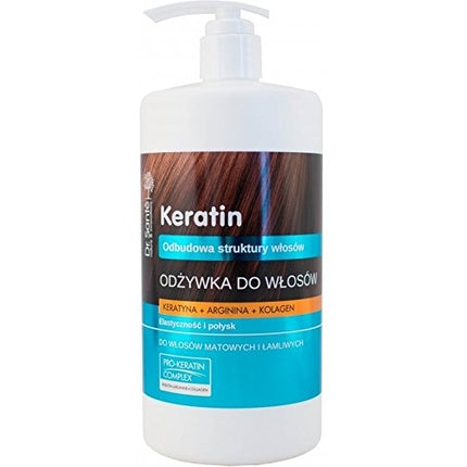 Odorizant Dr Santé, Keratin, cu pompă, arginină, colagen, 1000 ml