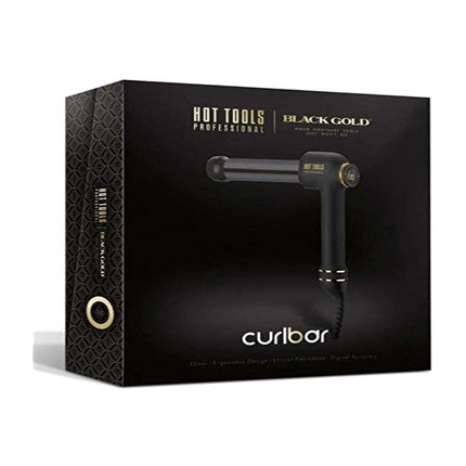 Curling Iron Hot Tools Black Gold Curlbar, capacitate 25mm, design negru-aur