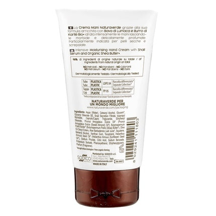 Cremă de mâini Naturaverde Bava di Lumaca, 75ml, alb