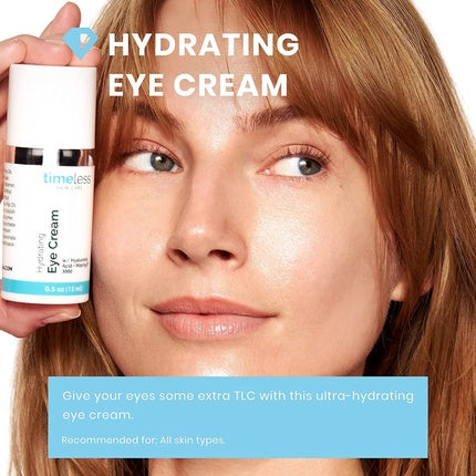 Cremă pentru ochi hidratantă Timeless Skin Care, cu Acid Hialuronic și Matrixyl, 14g