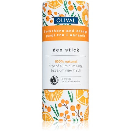 Olival Deodorant Stick, Buckthorn și Portocală, 40 g, Natural