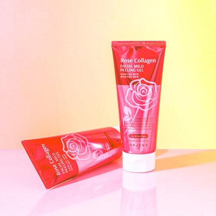 Exfoliant față, Ojrn, Rose Collagen, roz