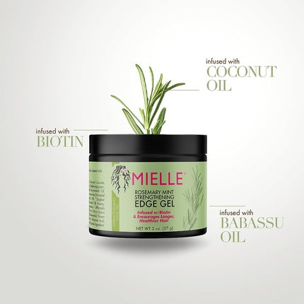 Gel de păr Mielle Organics Rosemary Mint Strengthening Edge Gel, 57g