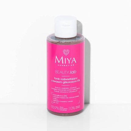 Tonic iluminator, Miya Cosmetics BEAUTY.Lab, 5% Acid Glicolic, 150ml