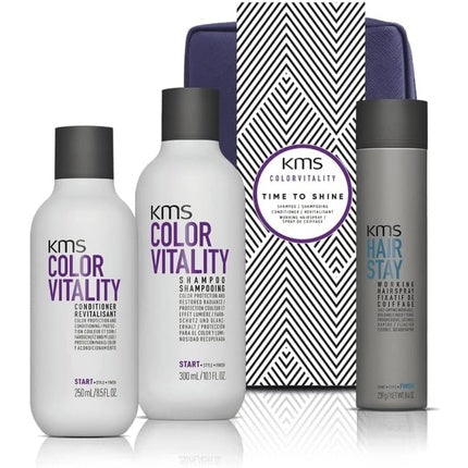 Set Tratamente Capilare KMS Colorvitality, Șampon, Balsam și Spray