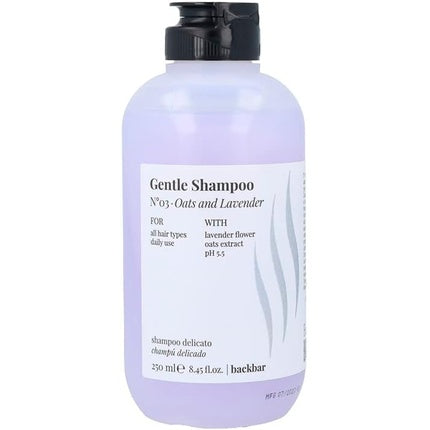 Șampon delicat Farmavita BackBar No.03 cu ovăz și lavandă, 250ml