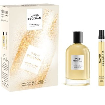 David Beckham Refined Woods Gift Set Eau De Parfum 100ml și Travel Size 10ml