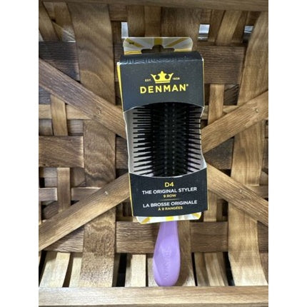 Perie de stilizare Denman D4, 9 rânduri, violet
