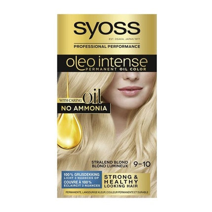 Vopsea de păr Syoss Oleo Intensive 910 Bright Blond, blond deschis, 107g