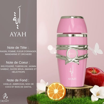 Parfum Feminin Yara Ayah, 100ml, Aromă Orientală cu Note de Chihlimbar Arabian și Vanilie