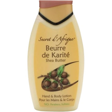 Loțiune Hidratantă Mâini și Corp, Secret d'Afrique, Beurre de Karité, 500ml