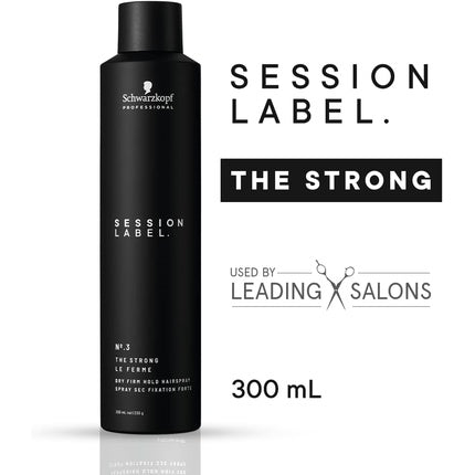 Lac pentru păr Schwarzkopf OSIS+ Session Label Strong Hold 300ml