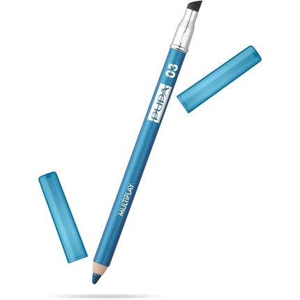 Creion de Ochi Triple-Purpose Pupa Milano Multiplay 1.2g Albastru Perlat