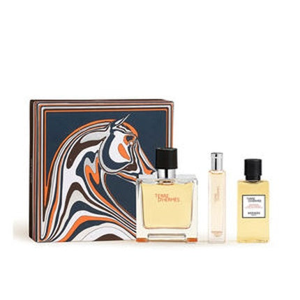 Set Parfum Hermès Terre d'Hermès, 2 bucăți, cutie design cal, apă de toaletă
