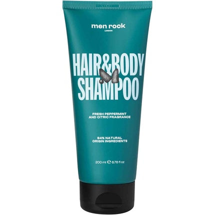 Șampon, Men Rock, Hair and Body, 200ml, verde
