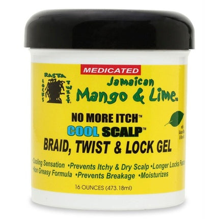 Gel de păr Jamaican Mango & Lime No More Itch Cool Scalp Braid Twist & Lock Gel, 16oz