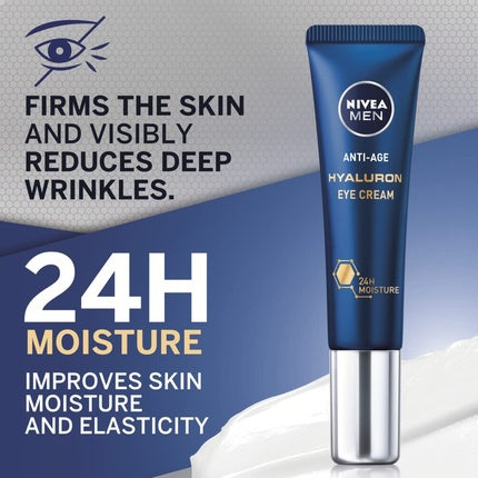 Crema de ochi, Nivea, Men Hyaluron, 15ml