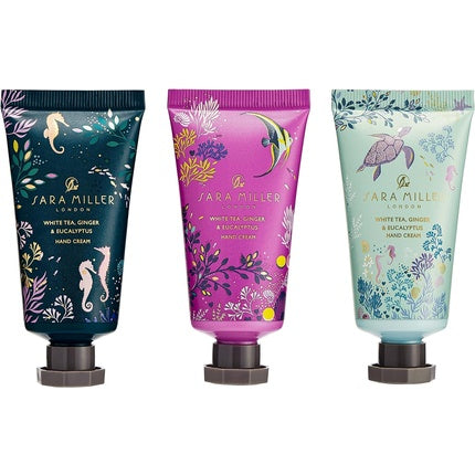 Set 3 creme de mâini Sara Miller Beauty, Underwater Spa Luxury, 30ml