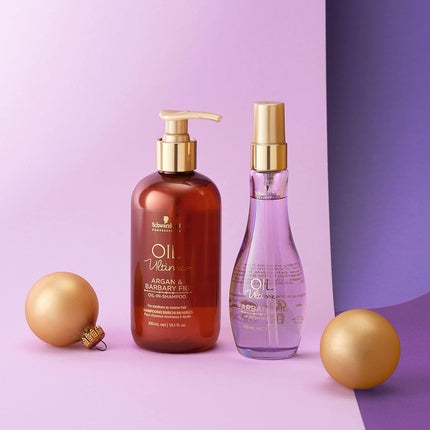 Set îngrijire păr, Schwarzkopf Professional, OIL ULTIME pentru păr mediu până la gros, ambalaj cadou