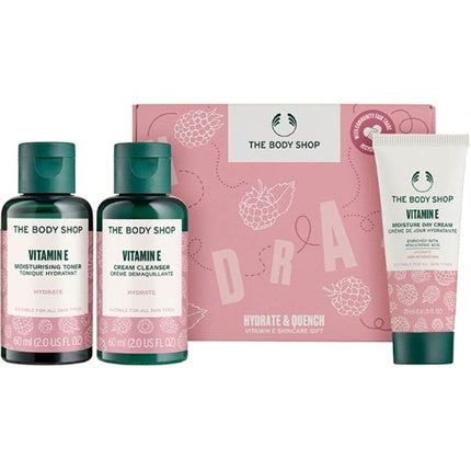 Set cadou The Body Shop Vitamin E, set îngrijire facială, hidratant (tonic, gel spumant, cremă)