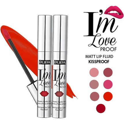 Ruj lichid mat, Pupa Milano, I Am Love Proof, Fire Red
