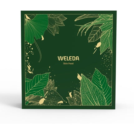 Set Cadou Weleda Skin Food, Gel-In-Oil 75ml și Cremă Zilnică 40ml, Ambalaj Verde cu Design Botanic