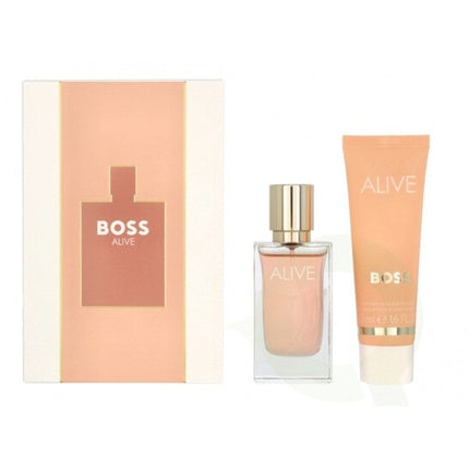 Set Parfum Hugo Boss Alive, 30ml + 150ml, Culoare Peach