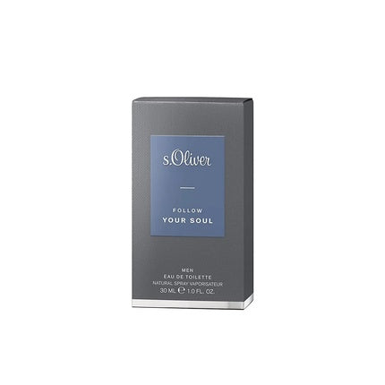 Eau de Toilette S.Oliver Follow Your Soul bărbați 30 ml argintiu