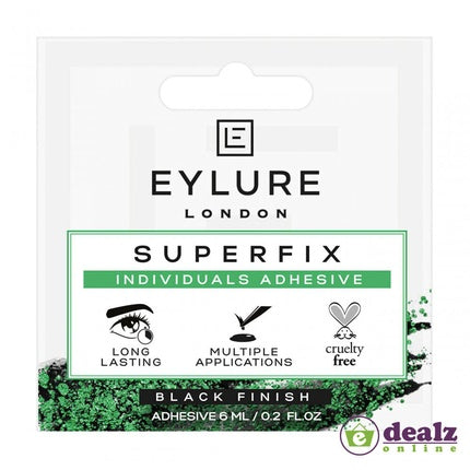 Adeziv pentru Gene Falsificate Eylure Superfix, Culoare Neagră/Transparent, Capacitate 6 ml