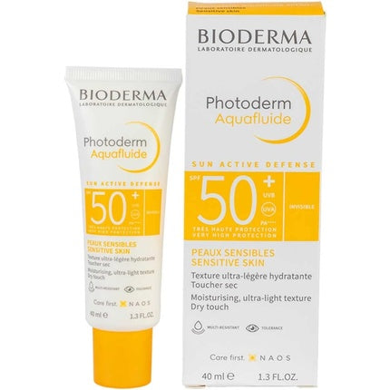 Crema de fata protectie solara SPF50+, Bioderma Photoderm Aquafluide, 40ml