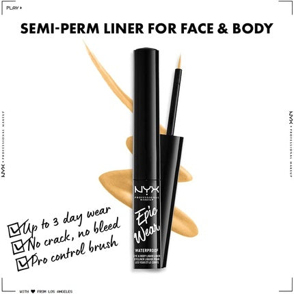 Eyeliner lichid, NYX, Epic Wear, galben