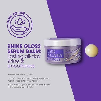 Serum de păr SoftSheen-Carson Dark & Lovely Blowout Anti-Frizz cu ulei de ricin, 34 fl oz