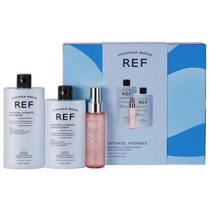 REF Intense Hydrate Giftbox, set cadou (șampon, balsam, spray)