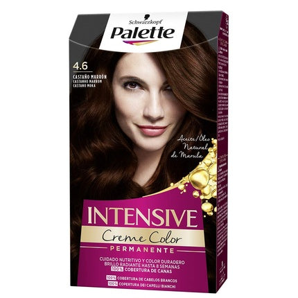 Vopsea de păr, Schwarzkopf Palette Intensive Color Creme, Ton 4.6