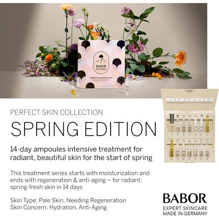 Set cadou ampoule BABOR, 14 zile tratament intensiv, regenerare umiditate, complex radiant