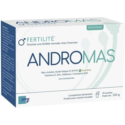 Supliment alimentar Effik Andromas pentru fertilitatea bărbătească, 30 plicuri